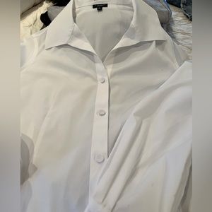 Talbots white wrinkle resistant dressy shirt